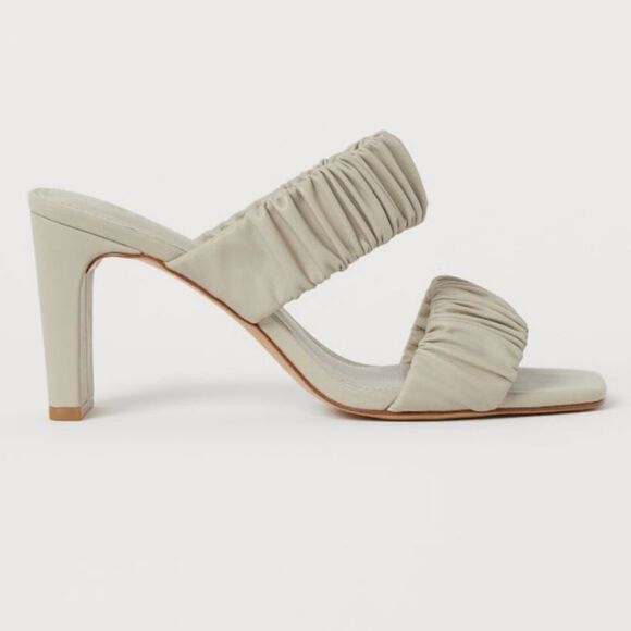 BRAND NEW H&M MULES IMITATION LEATHER OPEN TOE SANDAL - Picture 16 of 16